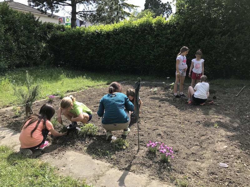 Clôture du cycle 1 dans le jardin
