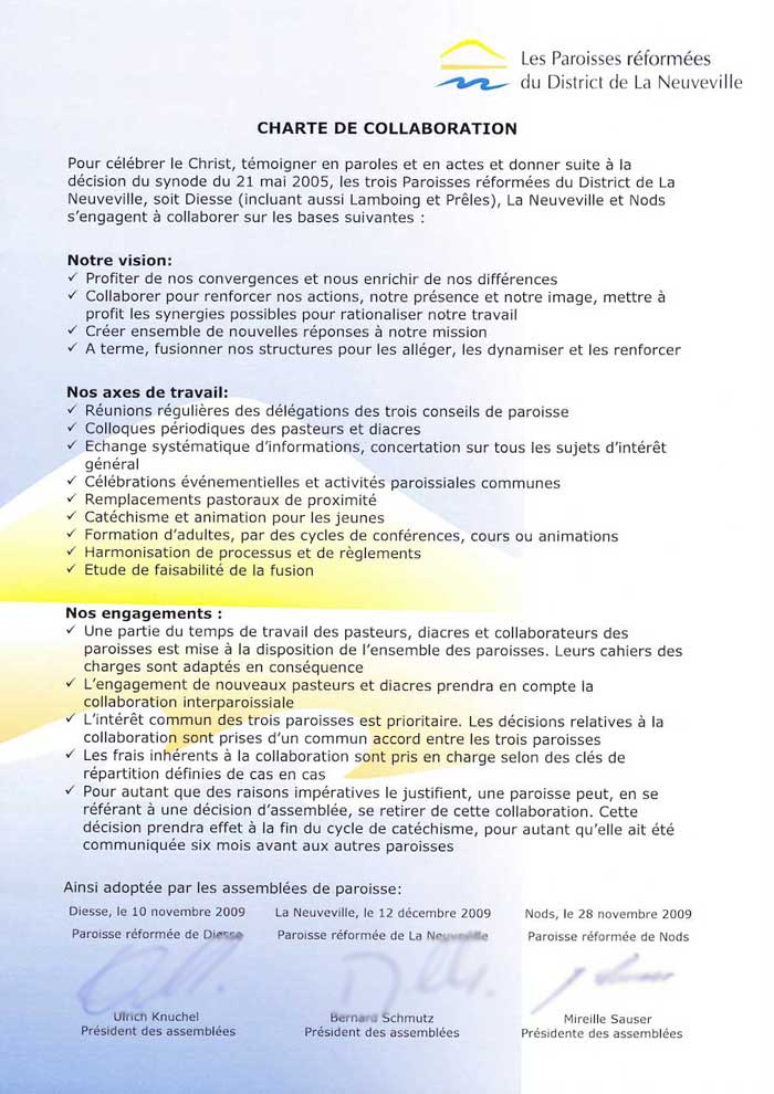 Charte de collaboration